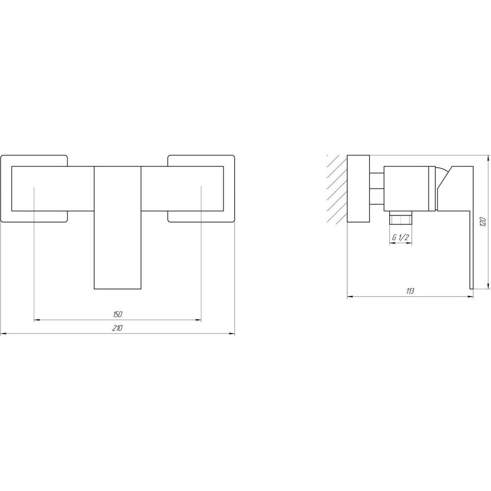 Змішувач для душу Globus Lux SICILIA SBQ-105 Київ - фото 4