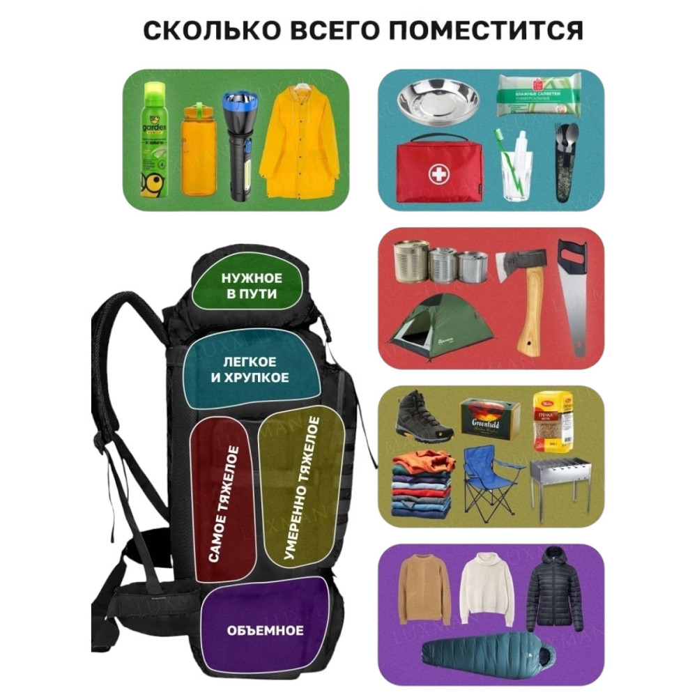 Форменный военный рюкзак для ЗСУ 70 л, Складной тактический рюкзак Надежный тактический RS-26 Ивано-Франковск - изображение 8