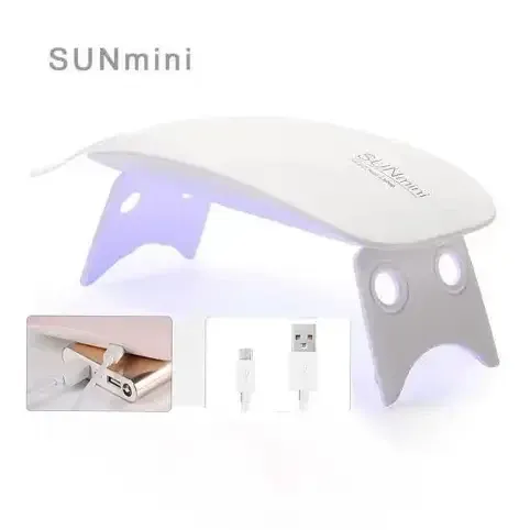 Светодиодная гибридная UV/LED лампа Sun мини на 6 вт белая с USB кабелем. Киев - изображение 4