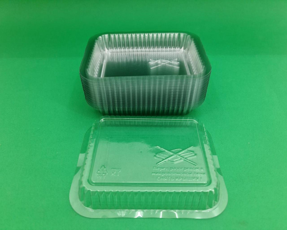 Кришка на алюмінієвий контейнер з PET артикул SP24L 100 штук (1 пач.) Харків - фото 1