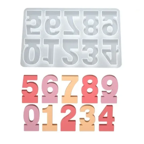 Молд силиконовый Цифры 149 на 225 мм серый Киев