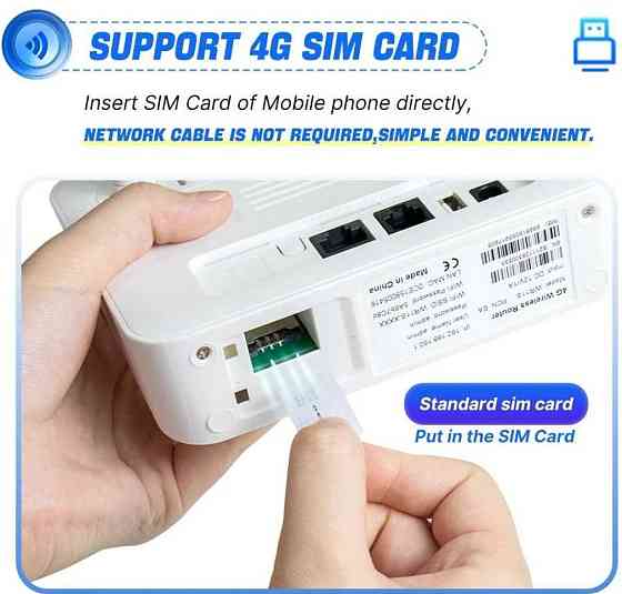 4G/3G LTE WiFi Роутер модем  SIM картка 2 порта LAN до 32 абонент USB. Харків