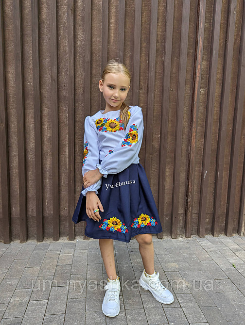 Сукня червона вишиванка з соняшниками р.128-146 Кривой Рог - изображение 6