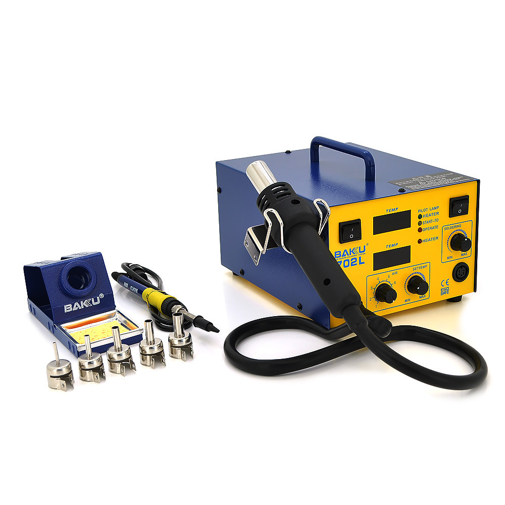 Паяльная станция BAKKU BK-702L цифровая индикация, фен, паяльник (320*270*192) 4,82 кг Киев - изображение 1