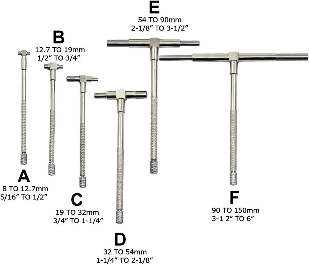 Телескопические нутромеры 6 шт для измерения отверстий Киев - изображение 7