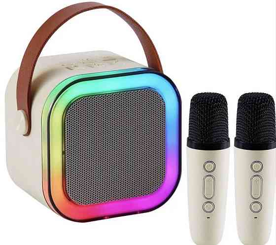 Беспроводная блютуз колонка с караоке на 2 микрофона. Харьков