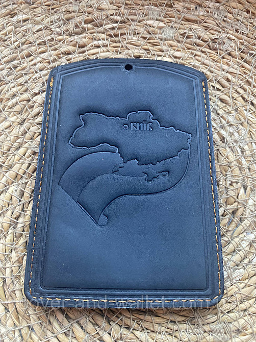 Шкіряна обкладинка на пенсійне посвідчення на два відділення GP Київ - фото 7