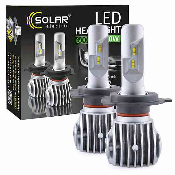 LED автолампа Solar H4 12/24V 6500K 6000Lm 40W Cree Chip Київ