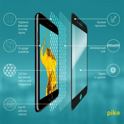 Пленка защитная Piko Full Glue iPhone SE 2020 black (1283126501418) Винница - изображение 3