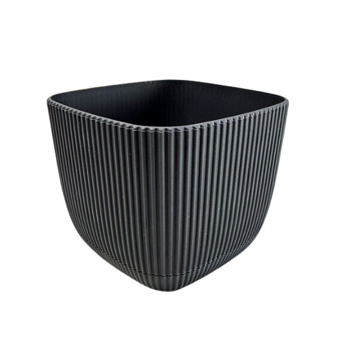 Вазон Mergan 1,8л квадратний антрацит ELIF Житомир - фото 4