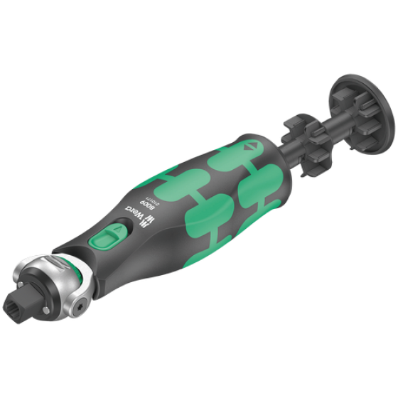 Тріскачка з поворотною головкою 3/8" Wera Zyklop Pocket+бітотримач 1/4"+магазин з бітами 12шт  (05004280001) Одеса