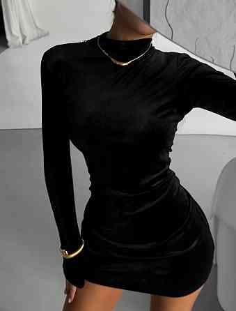 Жіноча стильна приваблива мініплаття з королівського оксамиту 46/48 Одеса