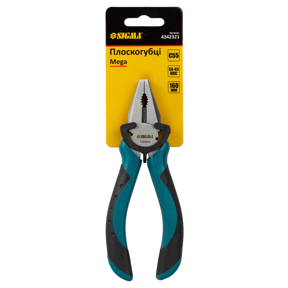 Sigma Плоскогубцы 160мм Mega SIGMA (4342321) Коломия - фото 2