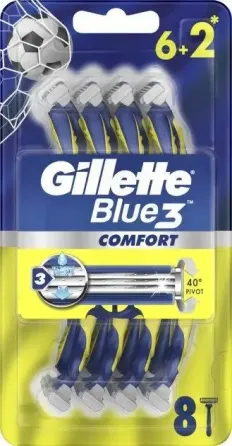 Станки/картриджи GILLETTE BLUE 3 Максимум Бритвы одноразовые 6шт+2 шт бесплатно (3 лезвия Львов