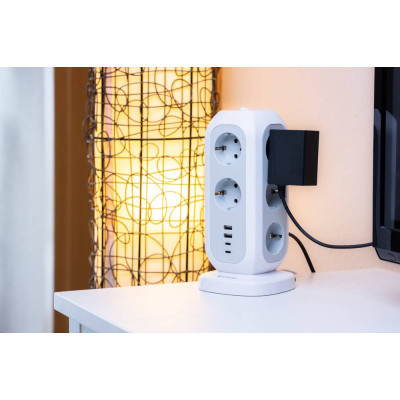 Сетевой фильтр питания Verbatim 11 розеток, 2 x USB-C та 2 x USB-A (49547) Винница - изображение 5