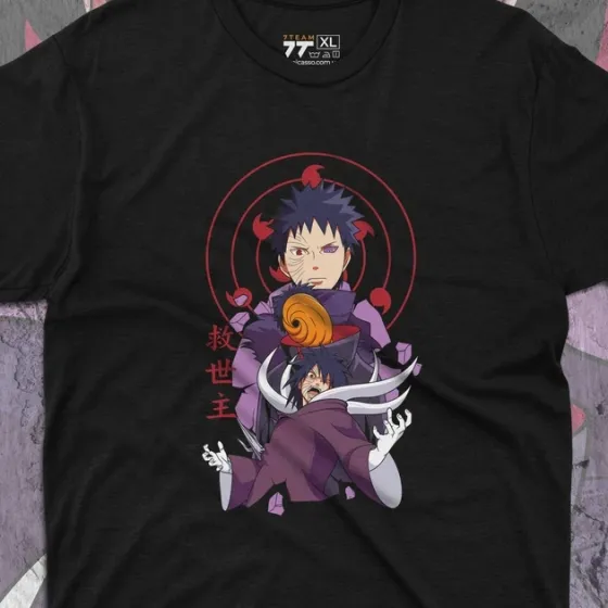 Футболка для подростка мальчика с принтом Наруто Обито Учиха 2 Размер 160 Anime10521 Днепр