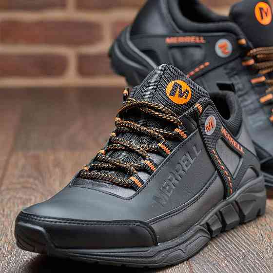 Чоловічі шкіряні кросівки М-912 черн Харьков