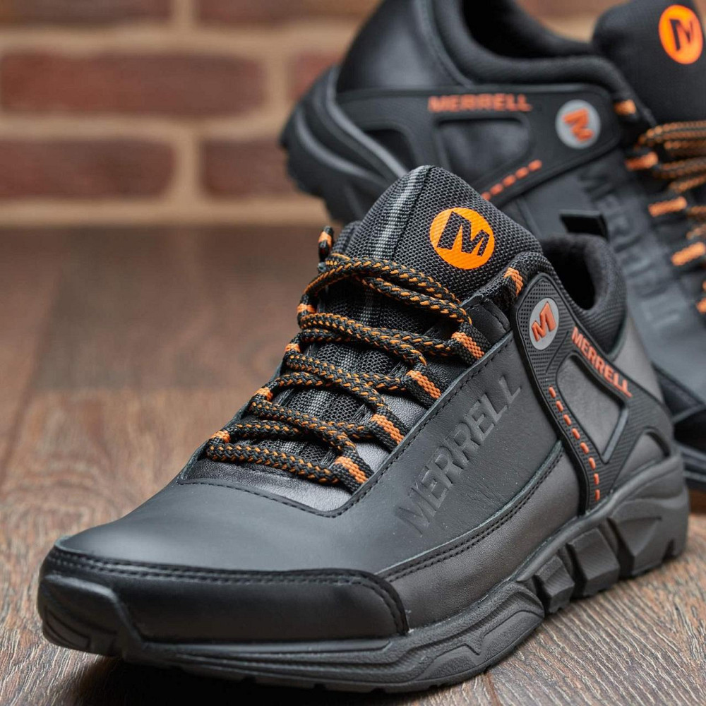 Чоловічі шкіряні кросівки М-912 черн Харьков - изображение 6