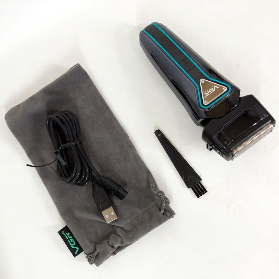 Электробритва портативная VGR V-333 шейвер для бритья бороды и усов с аккумулятором. Цвет: черный NG-52 Львов - изображение 2