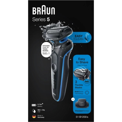 Электробритва Braun Series 5 51-B1200S BLUE Винница - изображение 3