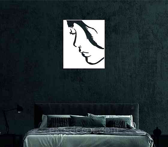 Декоративное настенное Панно «Женский Образ», Декор на стену 50*42 см, Белый Киев