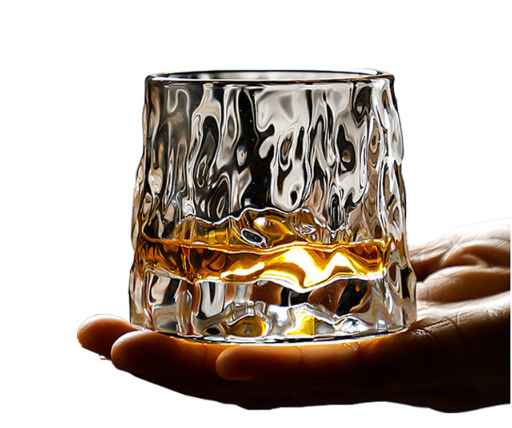 Келих-доф для віскі, що обертається на дерев'яній підставці, склянка Дзиґа Кременчук - фото 9