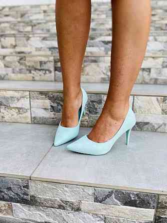 Comer Туфли женские COMER бирюзовые эко-замша высота каблука 8.5 см размеры 38р.39р. ( 2394) Коломыя