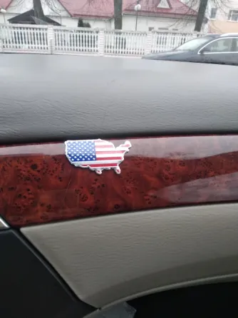 Наклейка на мото-авто Флаг Франция алюминиевая Киев