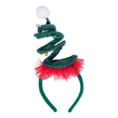 Дитячий обруч для волосся Novogod`ko Мерехтлива ялинка, LED (973746) Вінниця