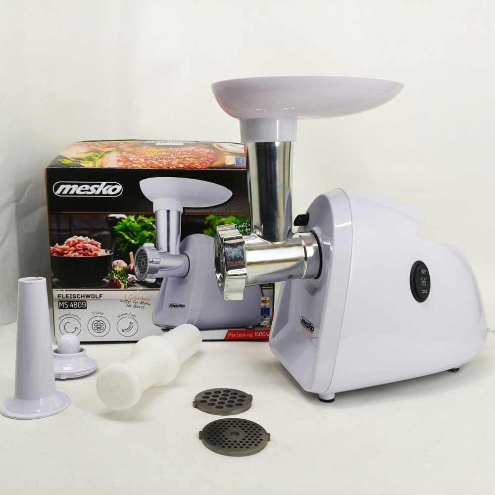 Мясорубка обычная Mesko MS 4809 1500Вт, Мясорубки для колбасы, Мясорубка с решеткой для фарша TA-24 Львов - изображение 10