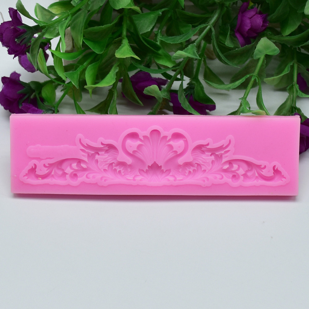 Молд силиконовый Лебеди 128 на 35 мм розовый Киев - изображение 5