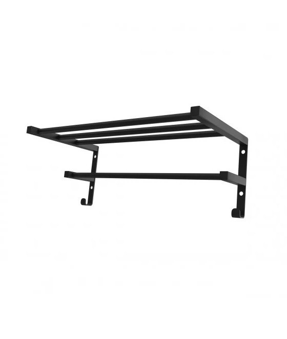 Полиця для рушників настінна HF Sheffield 520x256 black matt Київ - фото 1