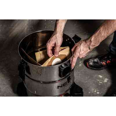 Пылесос строительный Neo Tools 1400Вт, 18 кПа, 30л, HEPA, колеса, 5.92кг (04-738) Винница