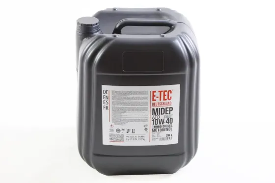 Масло дизельное 10W-40 E-Tec пластм. канистра CI-4/CF 20л/17.127кг Винница