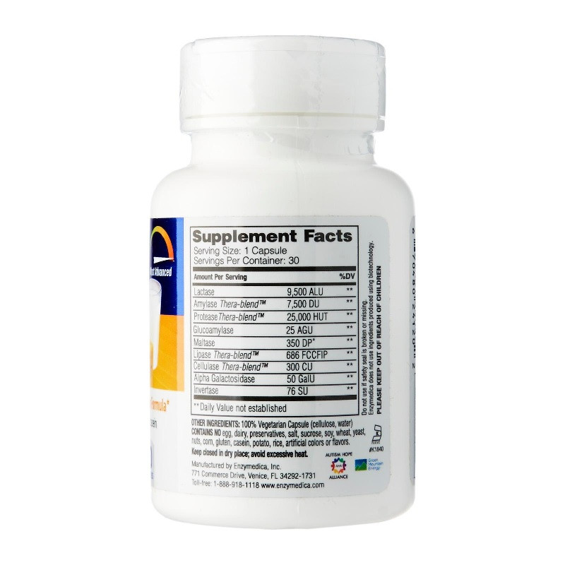 Ферменти для перетравлення молочних продуктів (Lacto) 30 капсул Київ - фото 2