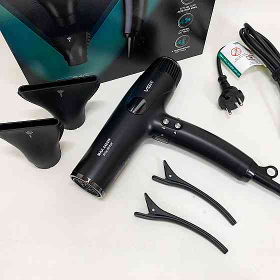 Фен для укладки волос салонный VGR, Фен для волос профессиональный 2 скорости Мощный PF-67 Львов