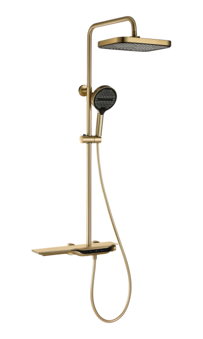 Душова колона з термостатичним змішувачем Mixxus Premium SPACE-009-J Brushed gold, 3 режими  ( MI6541 ) 20263 Харків - фото 1