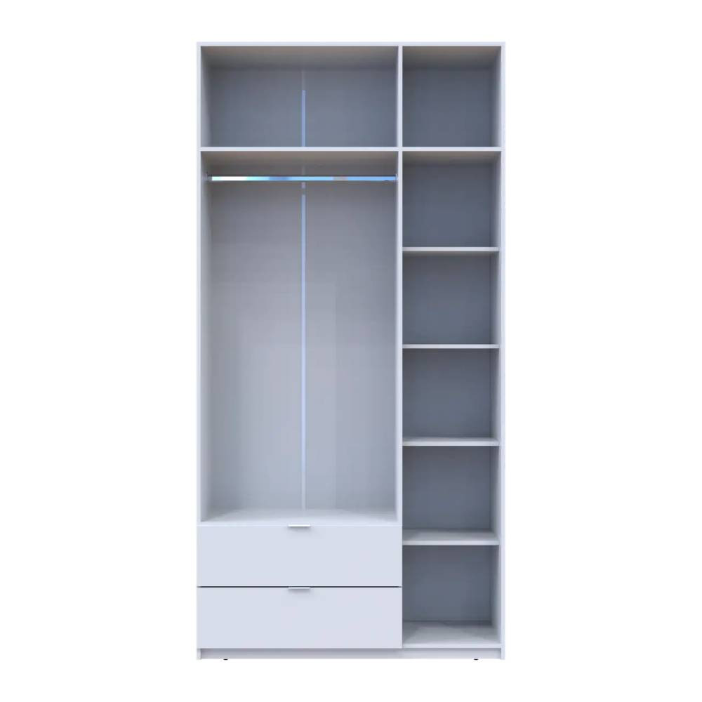 Шкаф для одежды Doros Лукас Белый 3ДСП 120х50х240 DRS-011649 (80737796) Днепр - изображение 6