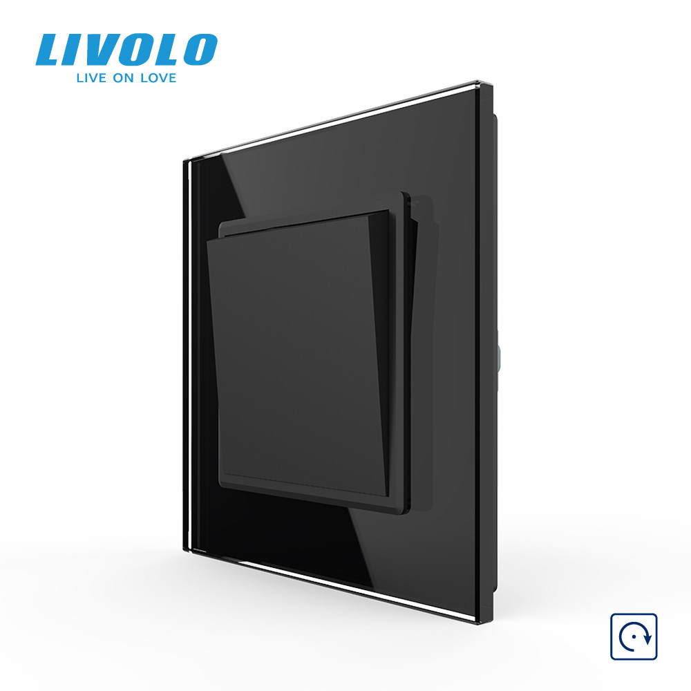 LIVOLO Кнопковий вимикач без фіксації Дзвінковий вимикач Імпульсний вимикач LIVOLO чорний матов Коломия - фото 5