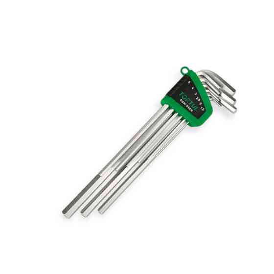 Набор ключей шестигранных супердлинных HEX 1,5-10 мм, 9 шт. сталь S2 Мукачево