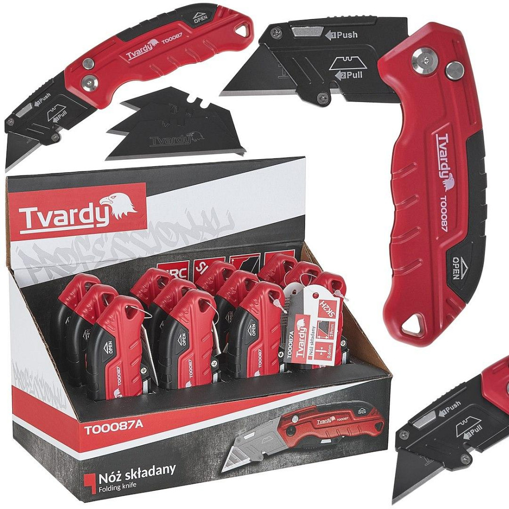 Ніж монтерський "Tvardy" на трапецієвидні леза складаний Киев - изображение 1