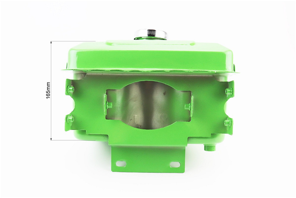 Бак паливний R175A/R180NM, 260x190x165mm, виступ. горловина, отвір під шланг паливний + кришка Київ - фото 3