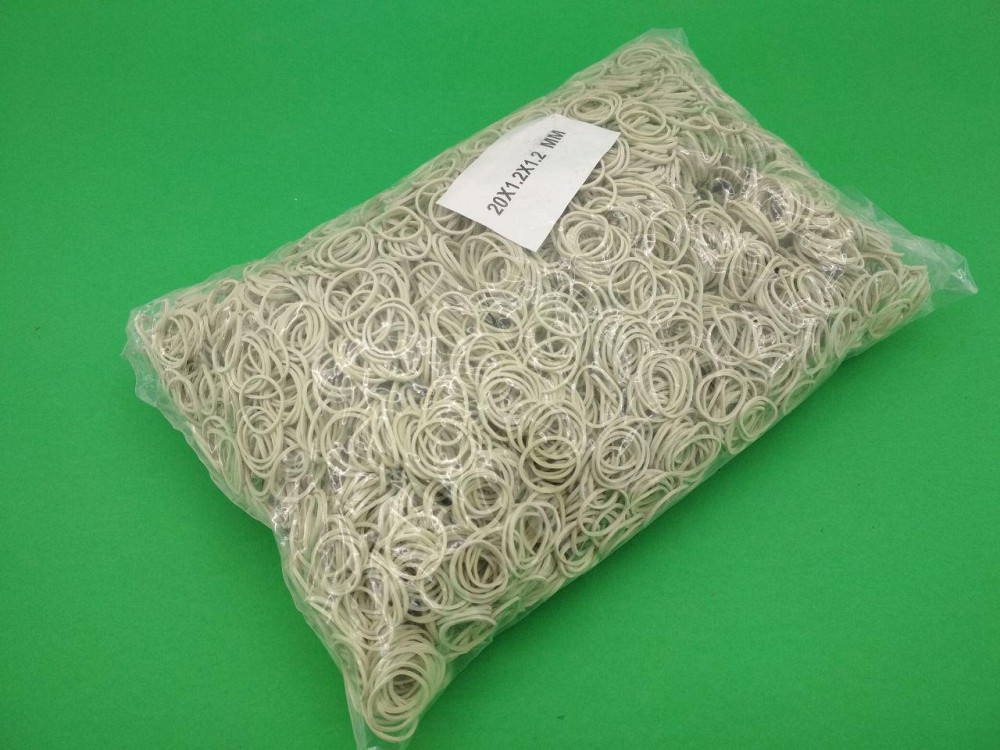 Резинки для денег канцелярские банкирские 1 кг Plast №20 белые 1.2 мм эластичные для купюр (1 пачка) Харьков - изображение 7
