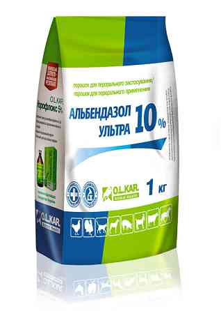 Альбендазол ультра 10% порошок 1 кг O.L.KAR. Винница