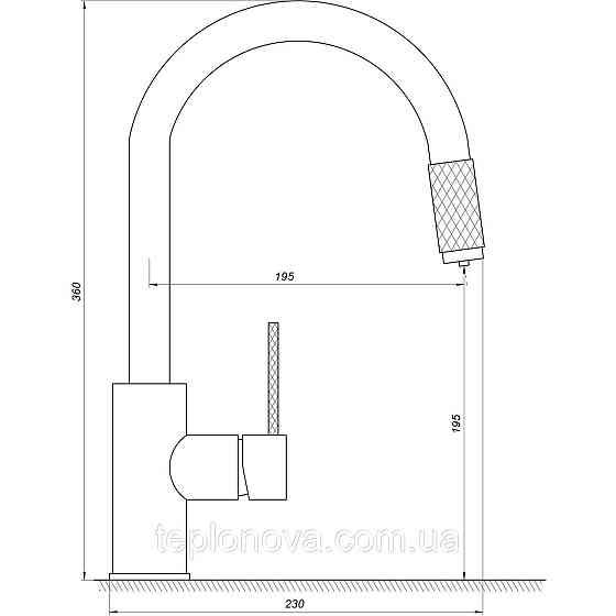 Смеситель для кухни под осмос TOPAZ CORSICA TC-8801-H39 Черновцы