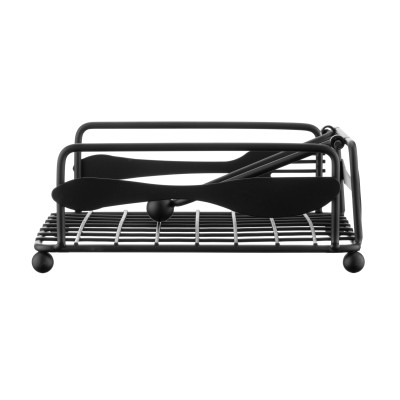 Салфетница Ardesto Midori 18х18х7см, метал, чорний (AR0906B) Винница - изображение 5