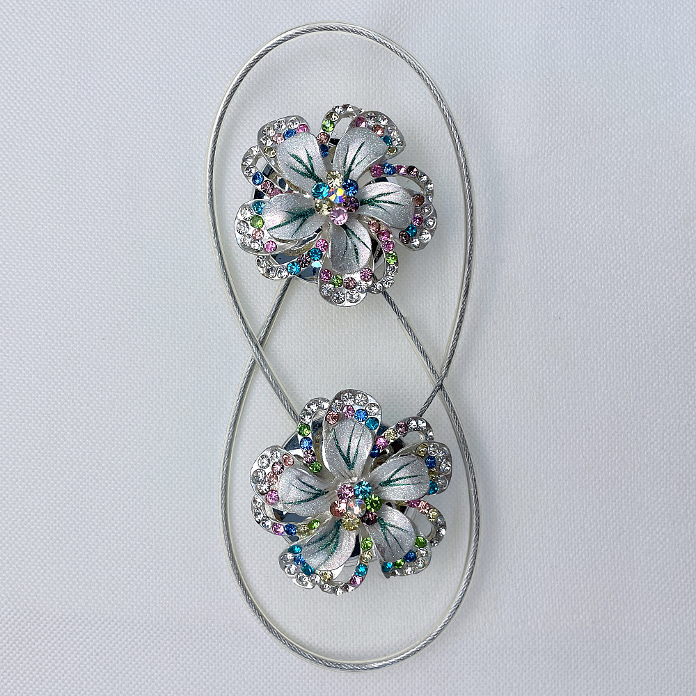 Магніти для штор та гардин "Flowers" набір 2 шт Різнокольоровий (81-241) Київ - фото 6