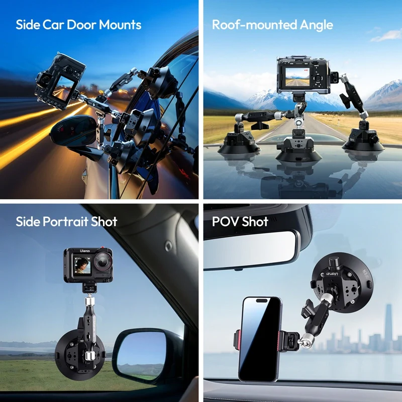 Присоска для камери Ulanzi TB15 Suction Cup Mount Одеса - фото 5
