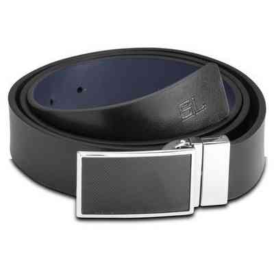 Ремінь Semi Line Чоловічий Шкіряний Black/Blue (DAS303136) Вінниця