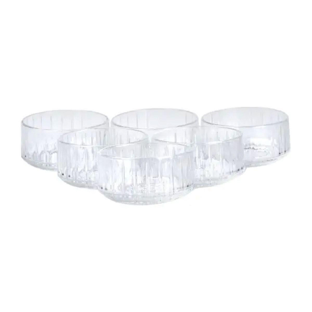 Салатницы порционные набор 6 штук стеклянные круглые прозрачные HP522 Киев - изображение 1